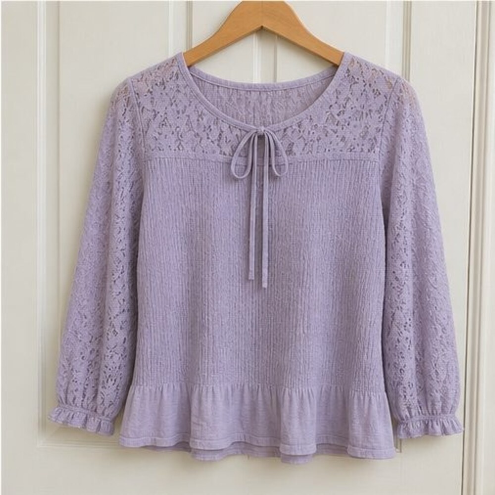 Lilac Wrap Blouse